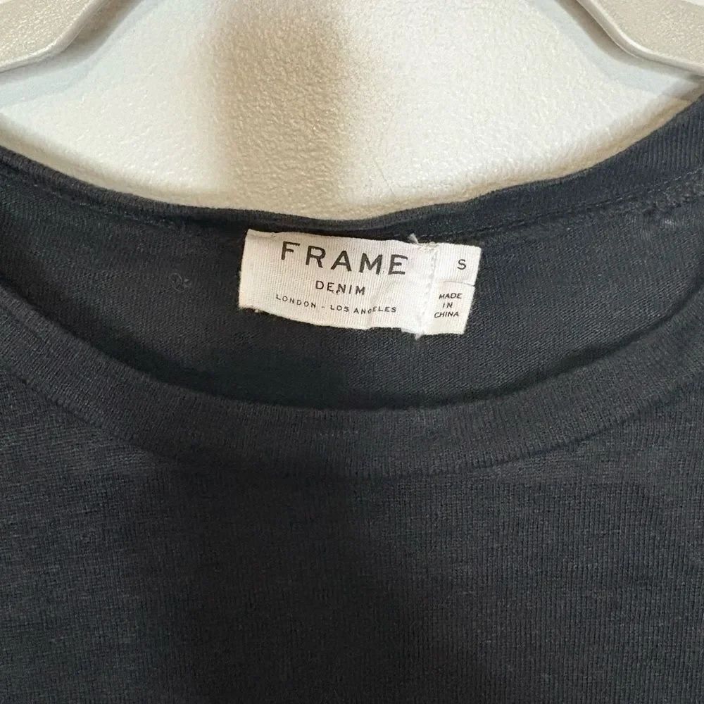 FRAME Ruffle Cuff Linen Top - Picture 7 of 8